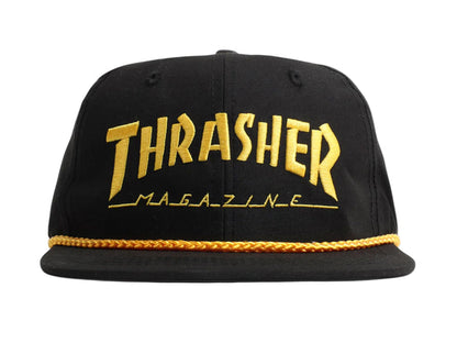 Thrasher - Rope Snapback - Black / Yellow