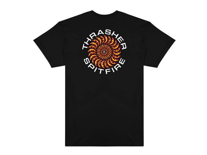 Thrasher -  Spitfire Classic Swirl T-Shirt - Black