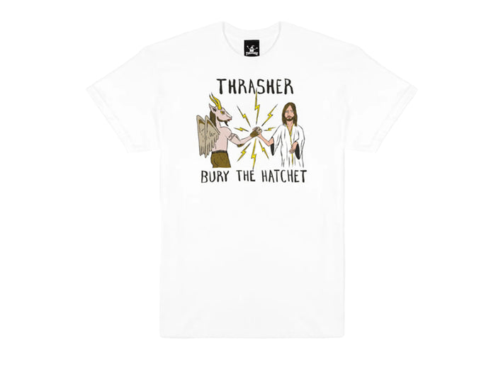 Thrasher - Toy Machine Bury The Hatchet T-Shirt - White