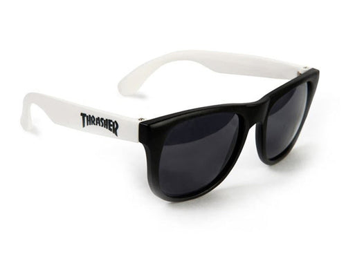 Thrasher Logo Sunglasses - White