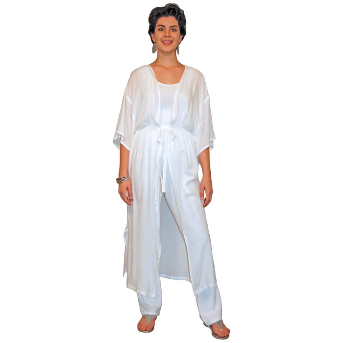 Tie Front Kimono Duster