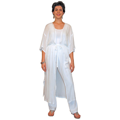 Tie Front Kimono Duster