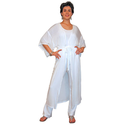 Tie Front Kimono Duster