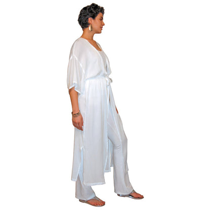 Tie Front Kimono Duster