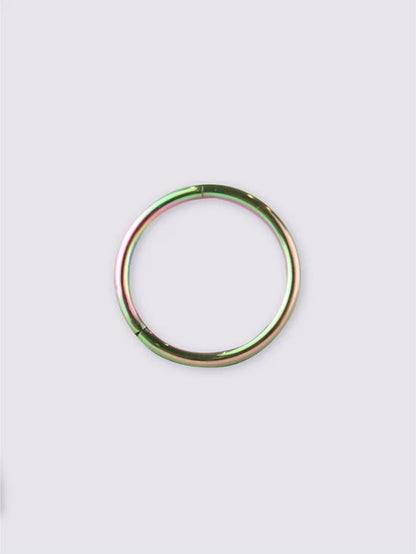 Titanium Plated Hinged Ring 20G | Rainbow-Image 1