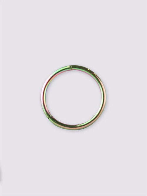Titanium Plated Hinged Ring 20G | Rainbow-Image 1