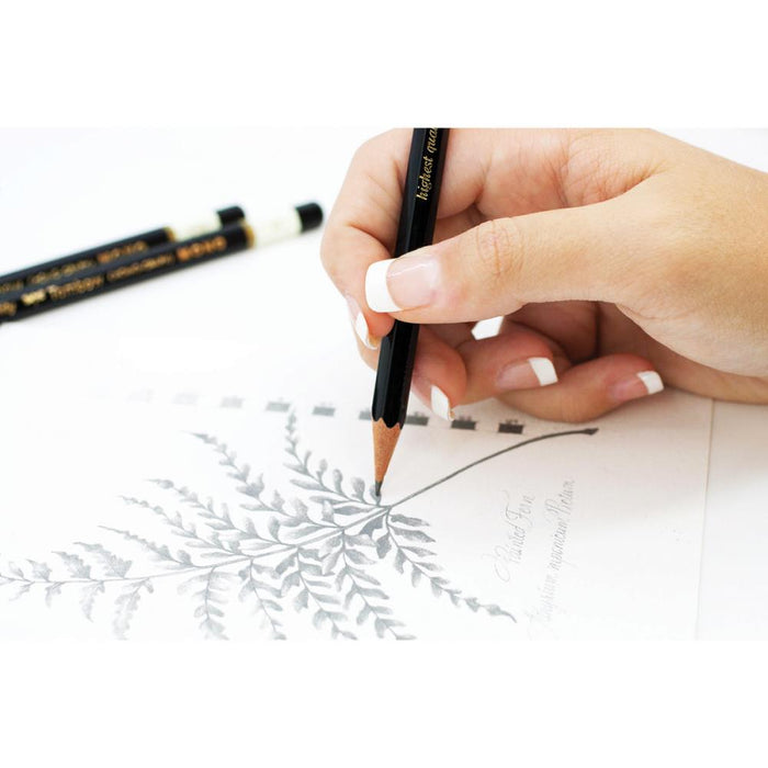 Tombow - MONO Drawing Pencils 6/Pkg & Eraser Set - 2H, HB, B, 2B, 4B & 6B