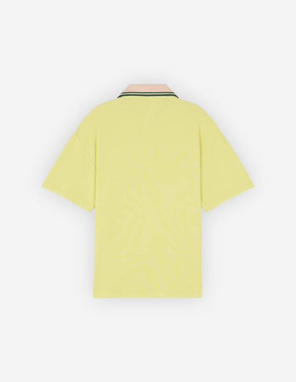Tonal Fox Head Patch Polo Lemon