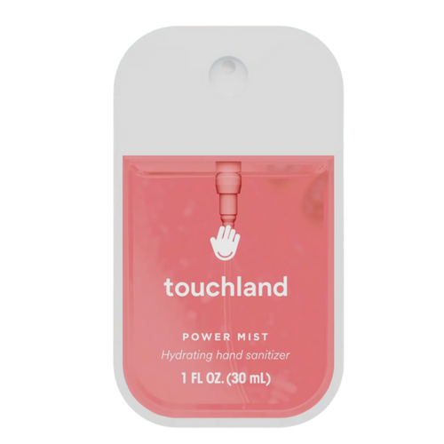 Touchland Watermelon, fruity hand sanitizer, watermelon hand mist, summer hand spray, hydrating hand sanitizer, travel-size sanitizer, clean beauty sanitizer, aloe vera hand spray, non-sticky sanitizer, vegan hand care, juicy scent hand mist