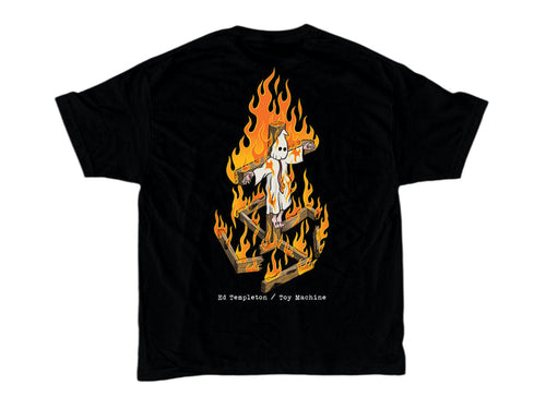 Toy Machine Charred Cross T-Shirt - Black