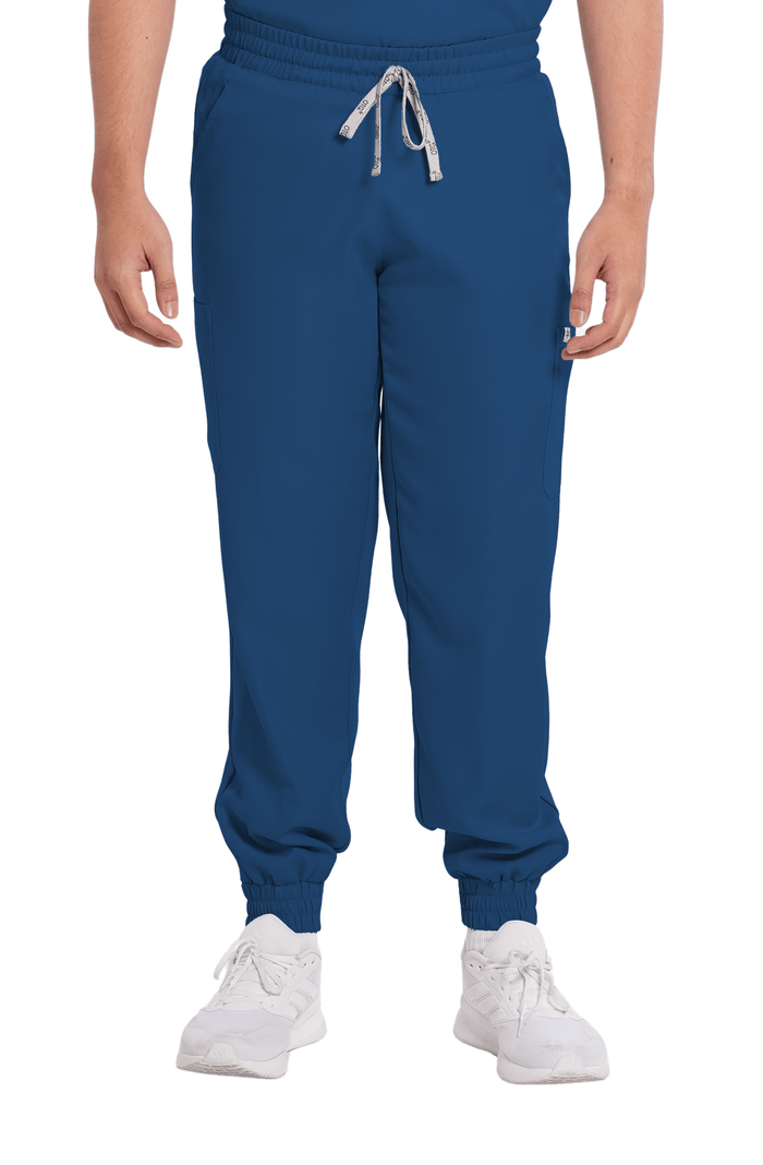 Twill Garterized Jogger Men Scrub Pants