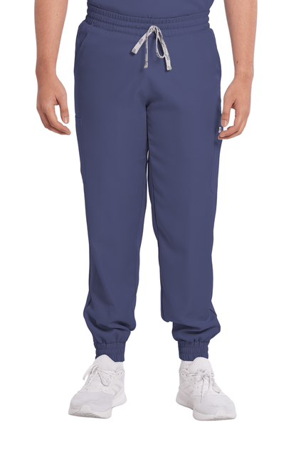 Twill Garterized Jogger Men Scrub Pants