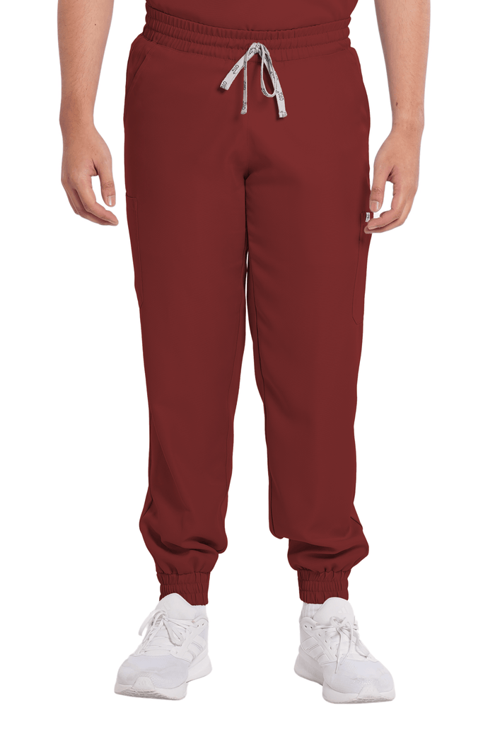 Twill Garterized Jogger Men Scrub Pants