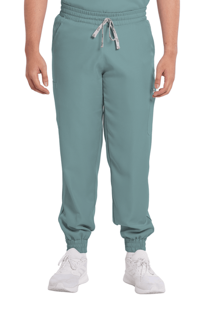 Twill Garterized Jogger Men Scrub Pants