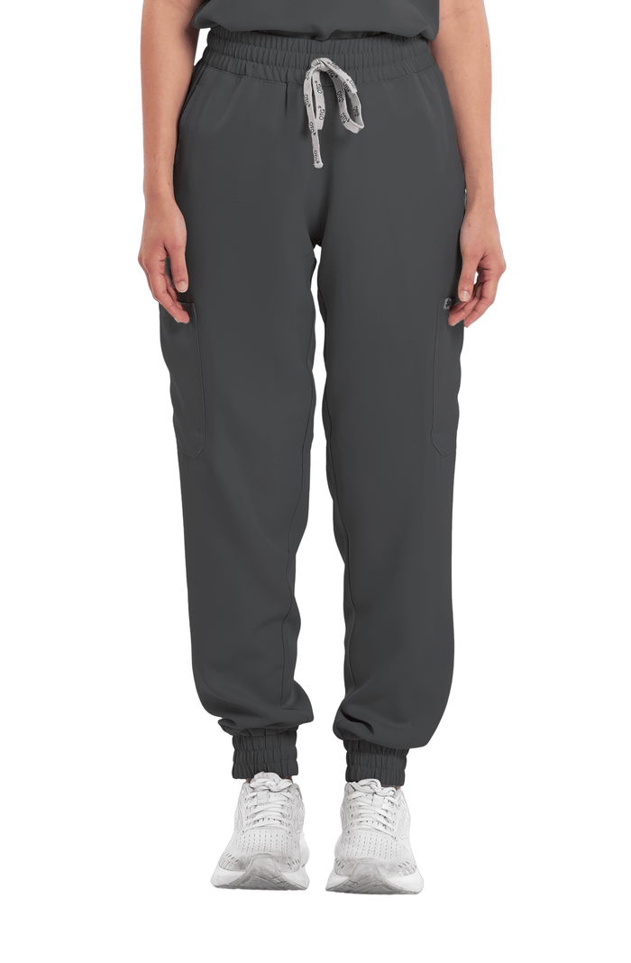 Twill Garterized Jogger Women Scrub Pants