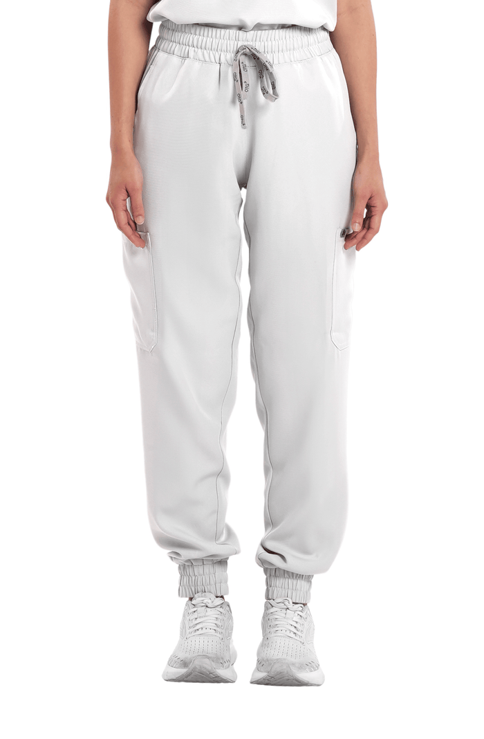 Twill Garterized Jogger Women Scrub Pants