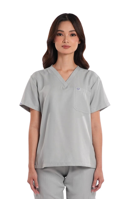 Twill V-Neck Women Scrub Top
