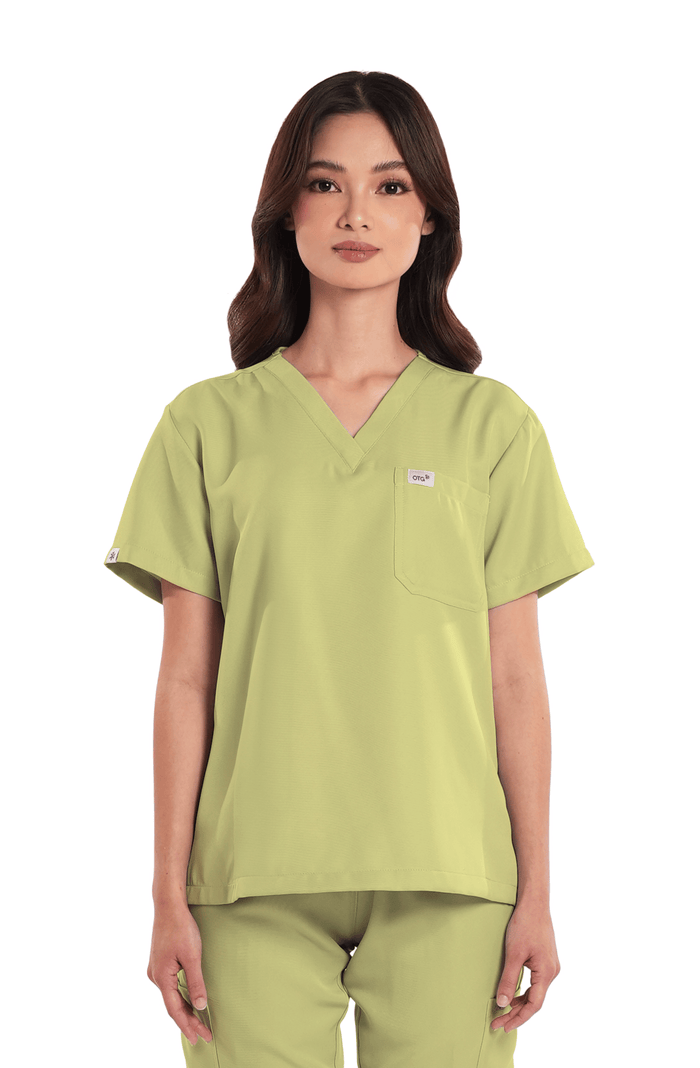 Twill V-Neck Women Scrub Top