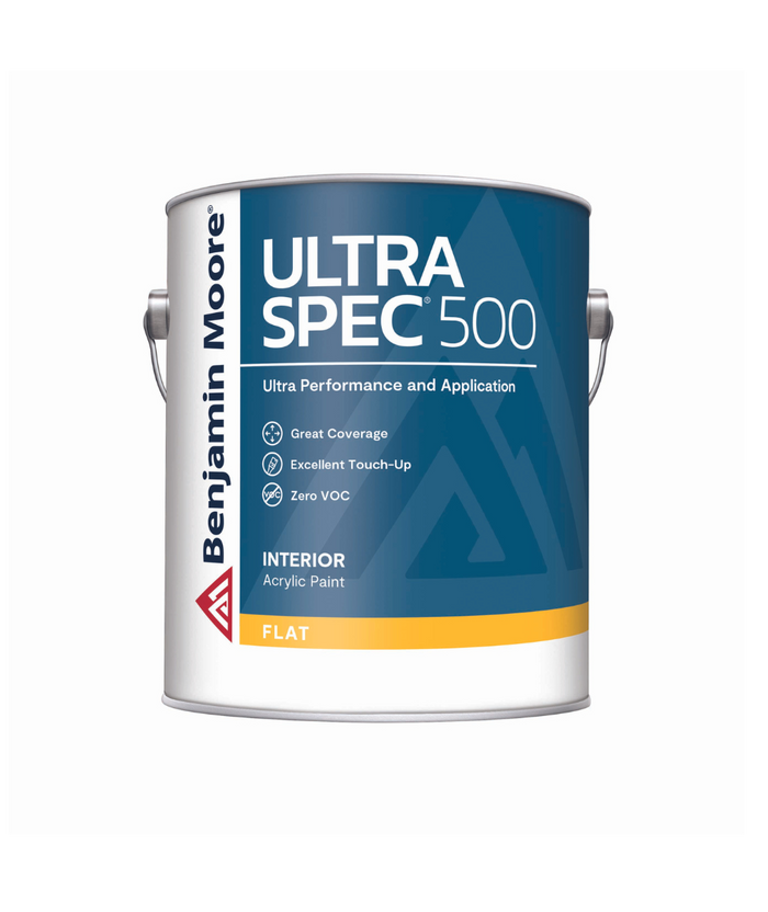 Benjamin Moore Ultra Spec 500 Flat available at Clement's Paint.