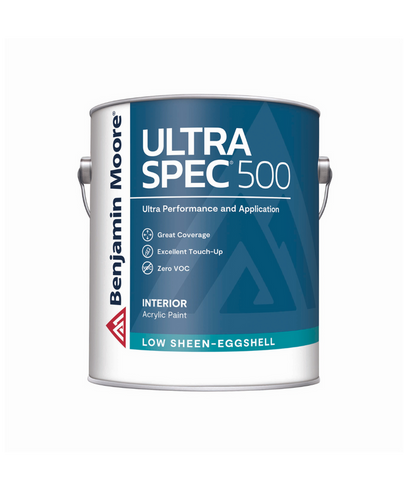Benjamin Moore Ultra Spec 500 Low Sheen-Eggshell available at Clement's Paint.