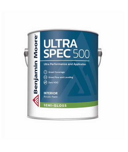 Benjamin Moore Ultra Spec 500  Semi-Gloss available at Clement's Paint.