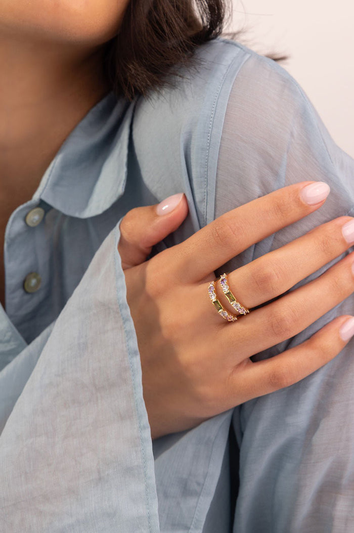 Vale Gold/Multicolour Ring
