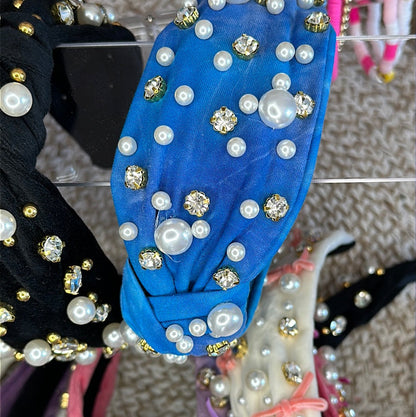 Velour Mixed Bead Headbands