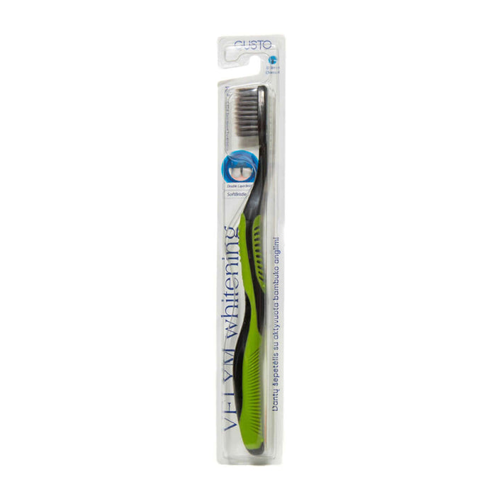 VELYM Whitening Gusto - dantų šepetėlis su aktyvuota bambuko anglimi, 1 vnt.