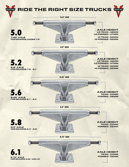 Venture - High Polished Trucks Set - 5.6