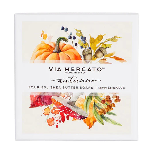 Via Mercato Autunno Soap Collection Gift Set (4 x 50g) - Autumn scents