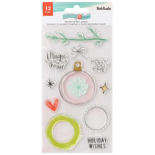 Vicki Boutin - Clear Stamps - 11/Pkg - Peppermint Kisses. Available at Embellish Away located in Bowmanville Ontario Canada.