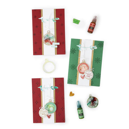 Vicki Boutin - Clear Stamps - 11/Pkg - Peppermint Kisses. Available at Embellish Away located in Bowmanville Ontario Canada. Example by brand ambassador.