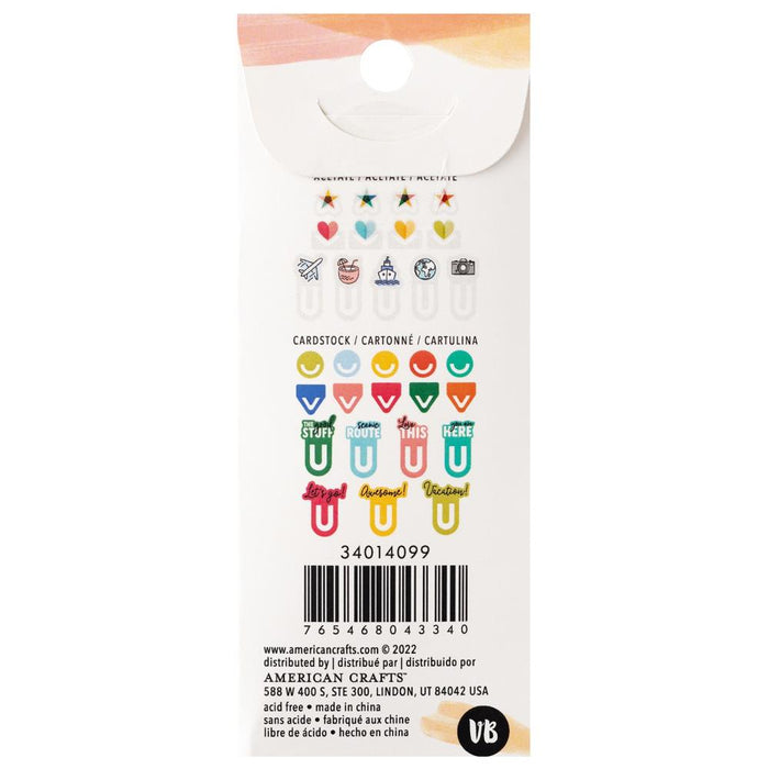 Vicki Boutin - Die-Cut Paper Clips - 30/Pkg - Where To Next. Available at Embellish Away located in Bowmanville Ontario Canada.
