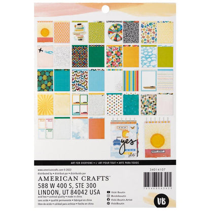 American Crafts - Vicki Boutin - Double-Sided Paper Pad 6"X8" - 36/Pkg - Where To Next. Available at Embellish Away located in Bowmanville Ontario Canada.
