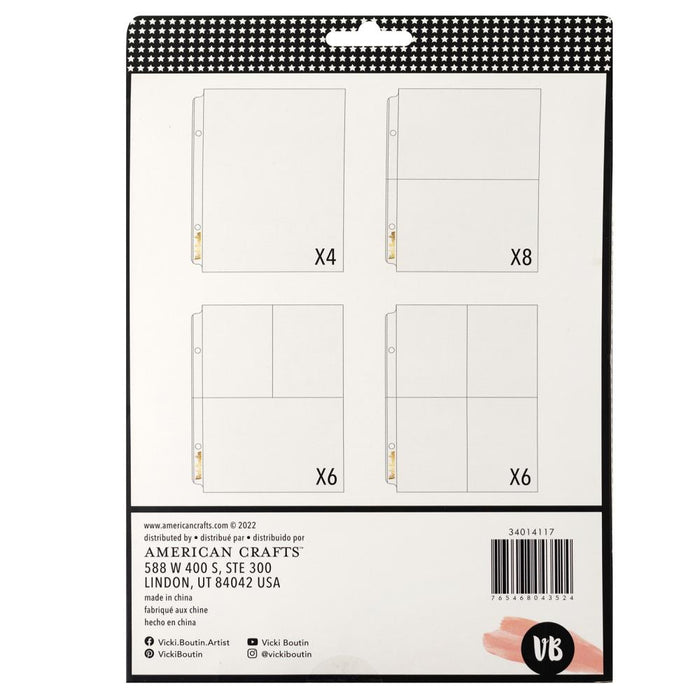 Vicki Boutin - Page Protectors 6"X8" - 24/Pkg - Where To Next - Assorted. Available at Embellish Away located in Bowmanville Ontario Canada.