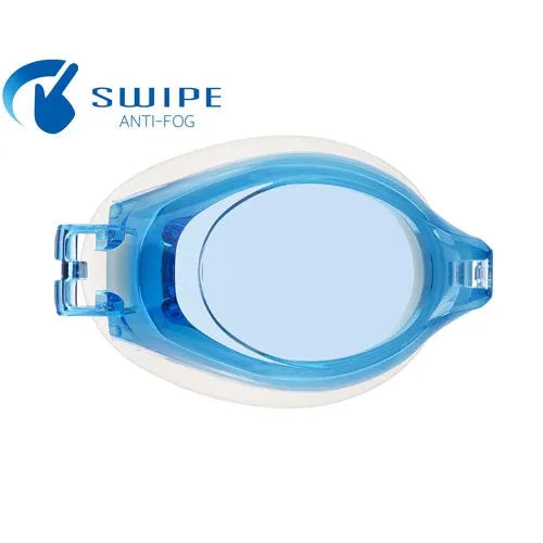 Blue View V580AS Swipe Lens goggles with adjustable strap and clear eye protection, designed for sports and outdoor activities.