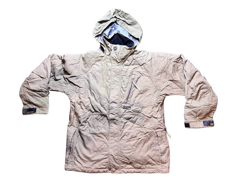 Vintage Hooded Snow Jacket - Camel