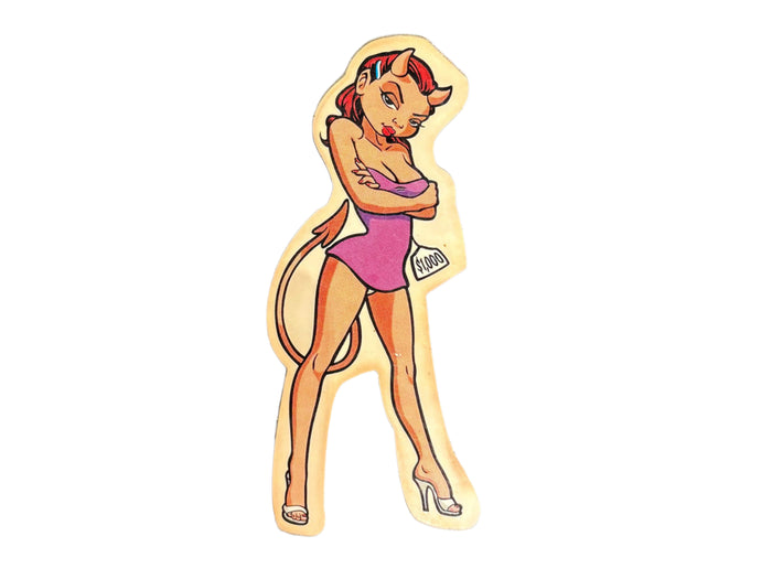 Vintage Stick-o-Rama Devilgirl Sticker