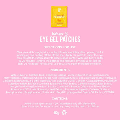 Vitamin C Eye Gel Patches - Give Me Cosmetics