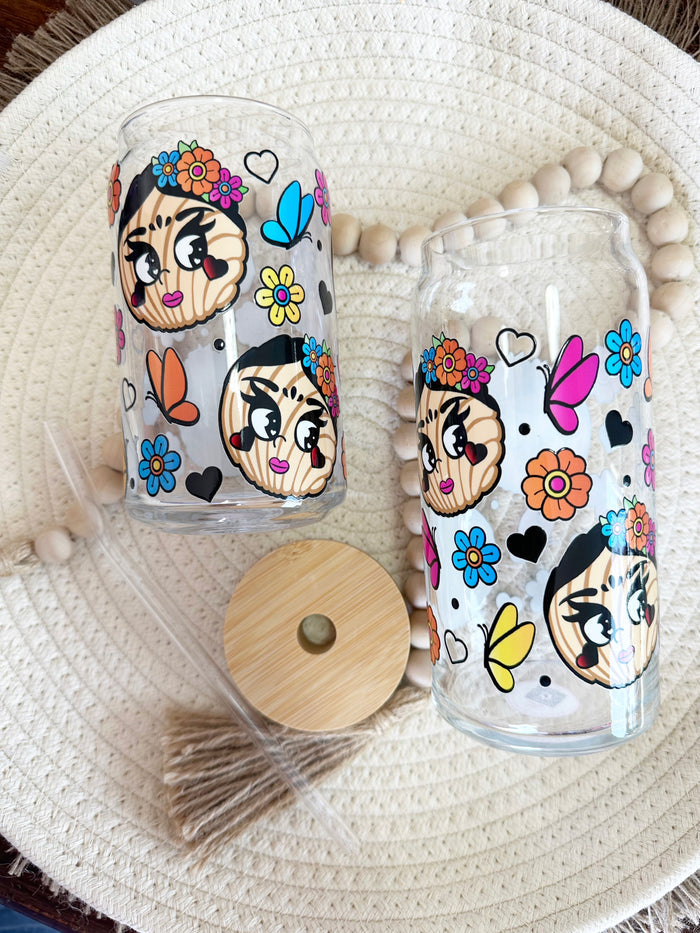 Viva La Vida Conchas Glass Can