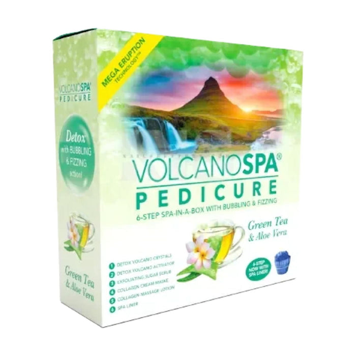 Volcano Pedicure Spa 6 Steps - Green Tea & Aloe Vera