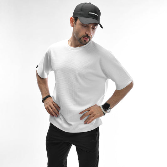 Waffle Oversized Tee - IRONGEAR Fitness