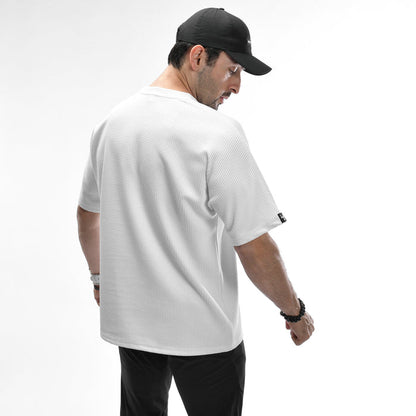 Waffle Oversized Tee - IRONGEAR Fitness