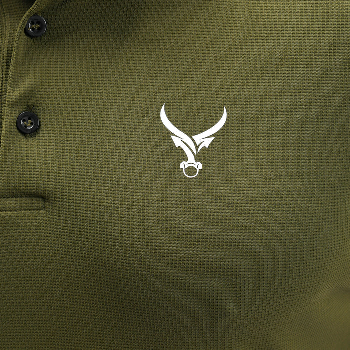 Waffle Weave Polo - IRONGEAR Fitness
