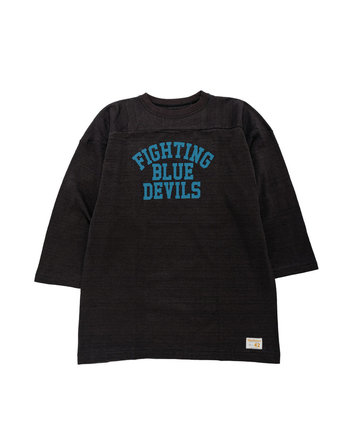 Warehouse Lot. 4063 34 Sleeve Football Tee Blue Devils Sumikuro