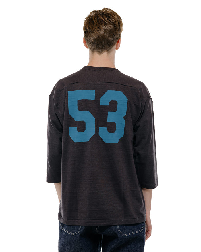 Warehouse Lot. 4063 3/4 Sleeve Football Tee Blue Devils Sumikuro