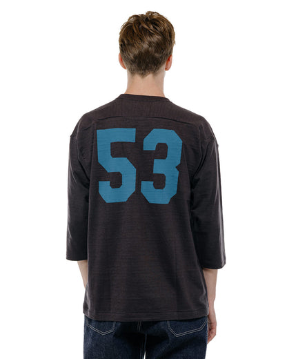 Warehouse Lot. 4063 3/4 Sleeve Football Tee Blue Devils Sumikuro