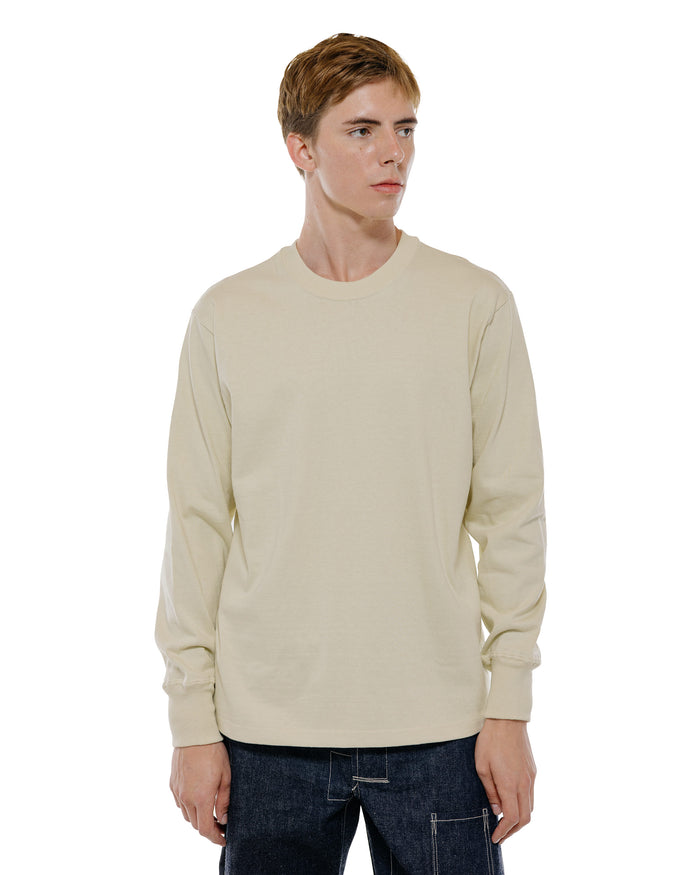 lost & found Warehouse Warehouse Lot. 5914 Long Sleeve Crew Neck T-Shirt Solid Cream