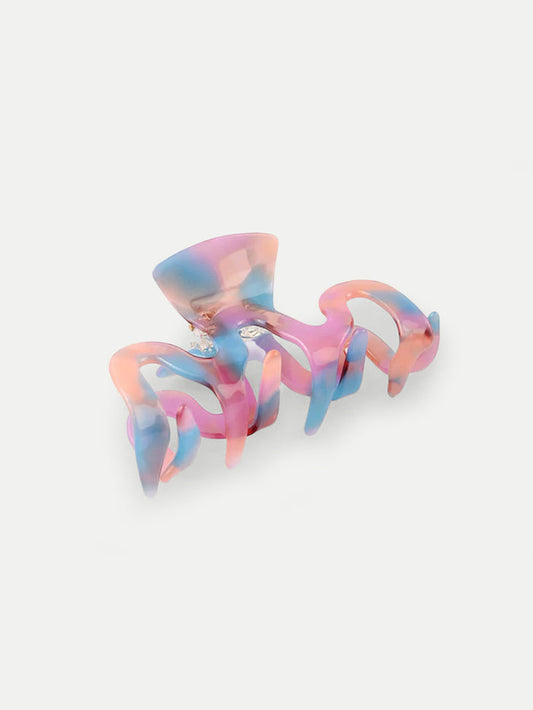 Wave Eco Hair Claw | Cosmic Rainbow-Image 1