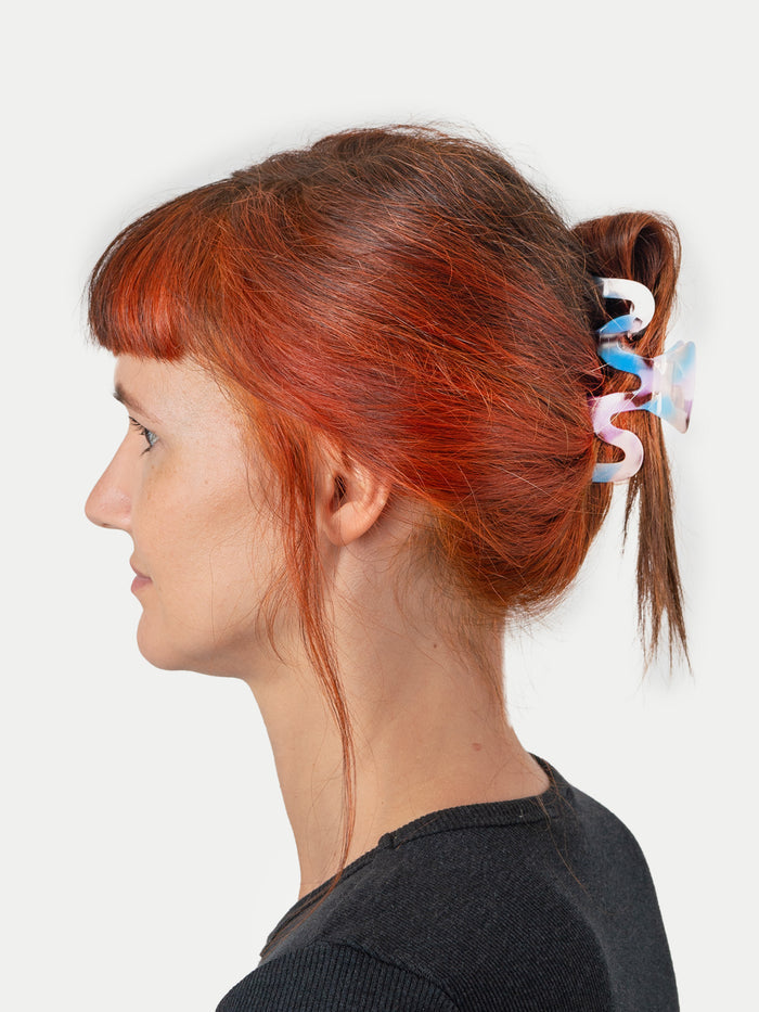 Wave Eco Hair Claw | Cosmic Rainbow-Image 2